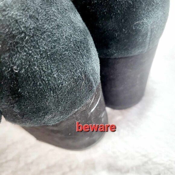 SAM EDELMAN WRAP Sandal color Black Suede Size 8 lightly used. - Picture 4 of 7